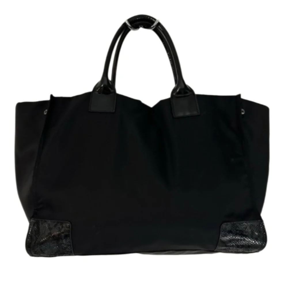 Tory Burch Ella Tote bag in Black Snake Print - Picture 8 of 11